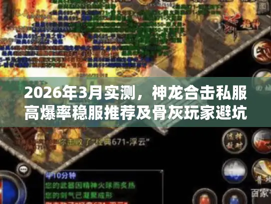 2026年3月实测，神龙合击私服高爆率稳服推荐及骨灰玩家避坑秘籍