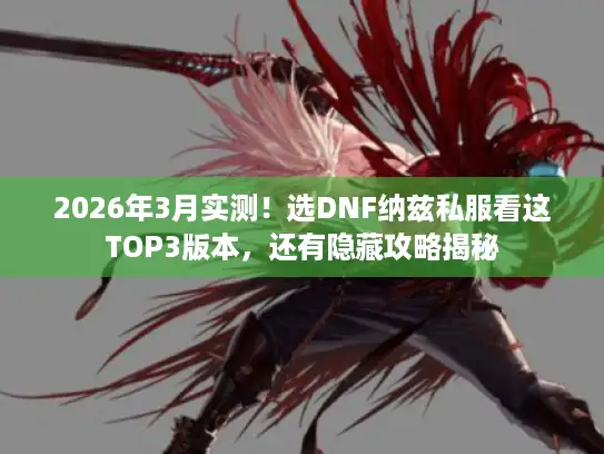 2026年3月实测！选DNF纳兹私服看这TOP3版本，还有隐藏攻略揭秘