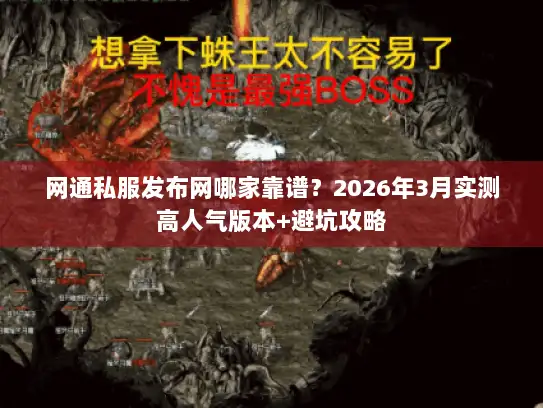 网通私服发布网哪家靠谱？2026年3月实测高人气版本+避坑攻略