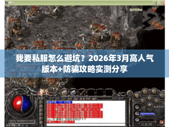我要私服怎么避坑？2026年3月高人气版本+防骗攻略实测分享