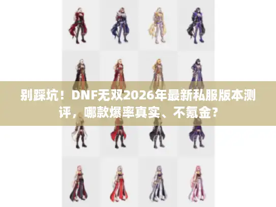 别踩坑！DNF无双2026年最新私服版本测评，哪款爆率真实、不氪金？