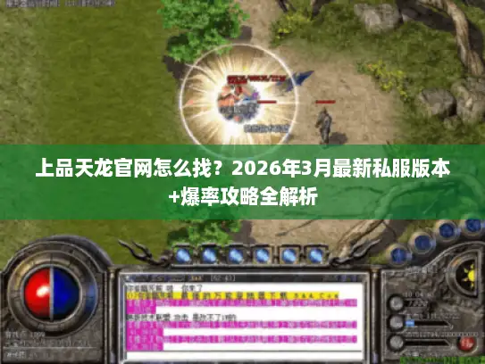 上品天龙官网怎么找？2026年3月最新私服版本+爆率攻略全解析