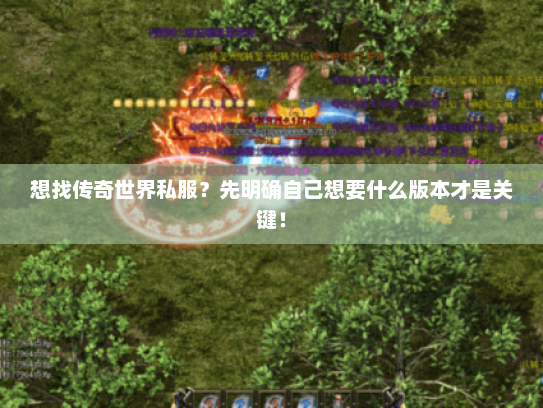 想找传奇世界私服?先明确自己想要什么版本才是关键! 想找传奇世界私服?先明确自己想要什么版本才是关键!
