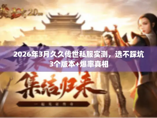 2026年3月久久传世私服实测，选不踩坑3个版本+爆率真相