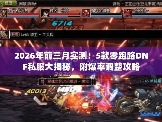 2026年前三月实测！5款零跑路DNF私服大揭秘，附爆率调整攻略