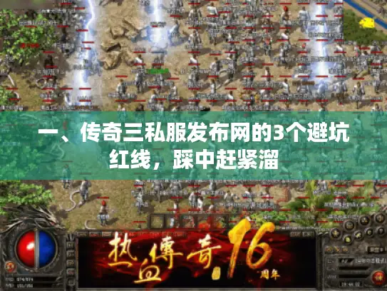 一、传奇三私服发布网的3个避坑红线，踩中赶紧溜