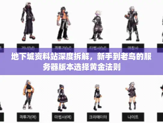 地下城资料站深度拆解，新手到老鸟的服务器版本选择黄金法则