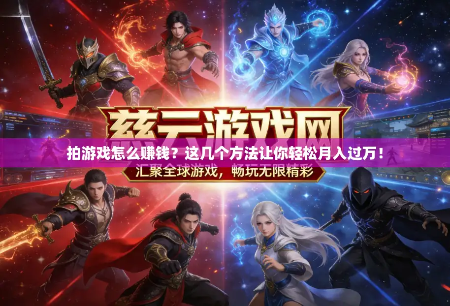 拍游戏怎么赚钱？这几个方法让你轻松月入过万！