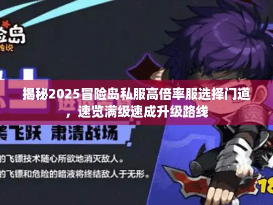 揭秘2025冒险岛私服高倍率服选择门道，速览满级速成升级路线