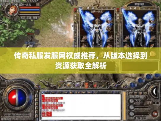 传奇私服发服网权威推荐，从版本选择到资源获取全解析