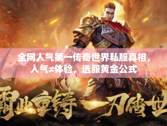 全网人气第一传奇世界私服真相，人气≠体验，选服黄金公式