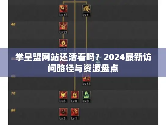 拳皇盟网站还活着吗？2024最新访问路径与资源盘点
