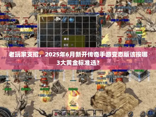 老玩家支招，2025年6月新开传奇手游变态版该按哪3大黄金标准选？