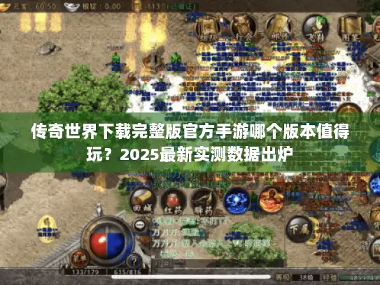 传奇世界下载完整版官方手游哪个版本值得玩？2025最新实测数据出炉