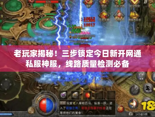 老玩家揭秘！三步锁定今日新开网通私服神服，线路质量检测必备