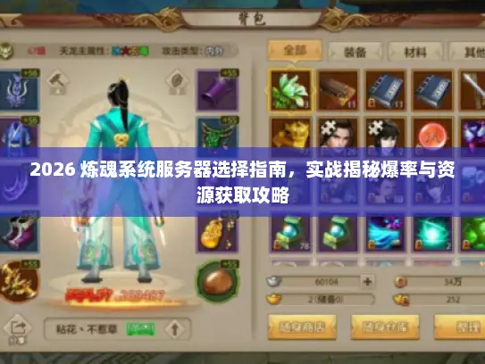 2026 炼魂系统服务器选择指南，实战揭秘爆率与资源获取攻略