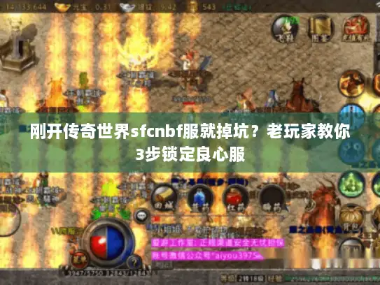 刚开传奇世界sfcnbf服就掉坑?老玩家教你3步锁定良心服 刚开传奇世界sfcnbf服就掉坑?老玩家教你3步锁定良心服