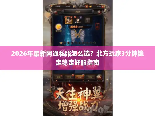 2026年最新网通私服怎么选？北方玩家3分钟锁定稳定好服指南