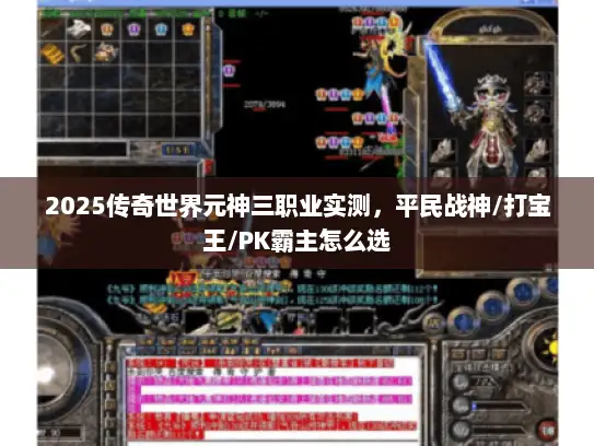 2025传奇世界元神三职业实测，平民战神/打宝王/PK霸主怎么选
