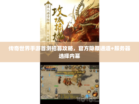 传奇世界手游首测招募攻略，官方隐藏通道+服务器选择内幕