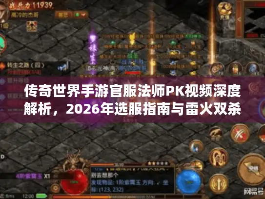 传奇世界手游官服法师PK视频深度解析，2026年选服指南与雷火双杀技巧