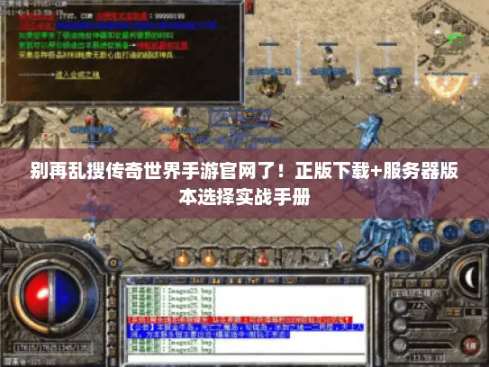 别再乱搜传奇世界手游官网了！正版下载+服务器版本选择实战手册