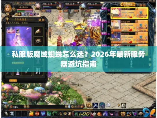 私服版魔域蜘蛛怎么选？2026年最新服务器避坑指南