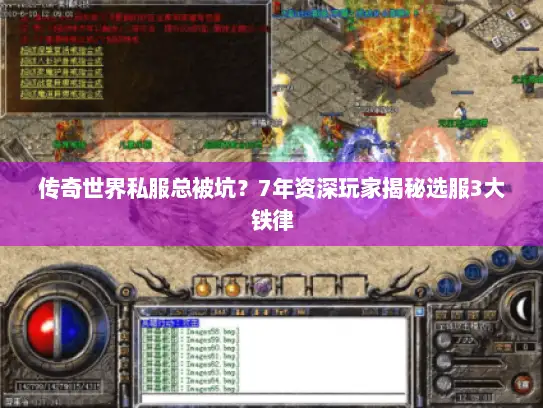 传奇世界私服总被坑？7年资深玩家揭秘选服3大铁律