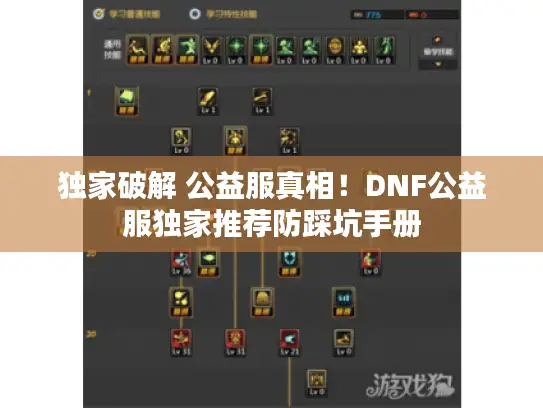 独家破解 公益服真相！DNF公益服独家推荐防踩坑手册