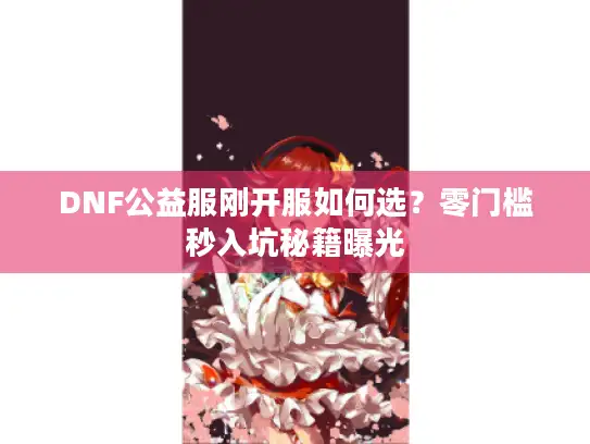 DNF公益服刚开服如何选？零门槛秒入坑秘籍曝光