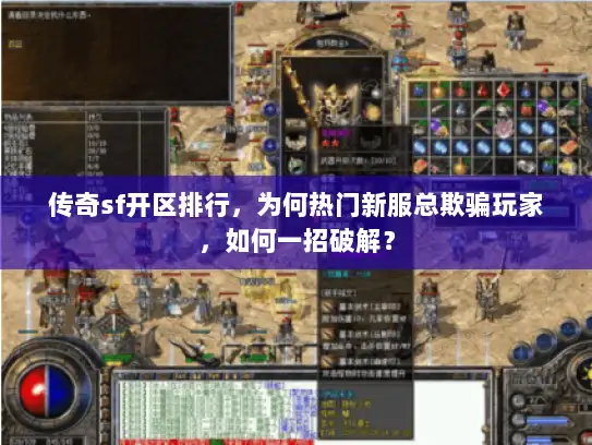 传奇sf开区排行，为何热门新服总欺骗玩家，如何一招破解？