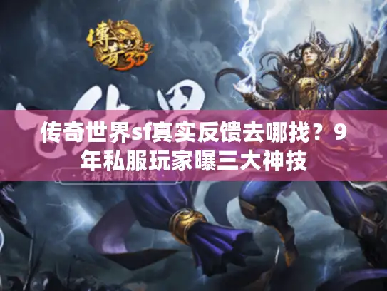 传奇世界sf真实反馈去哪找？9年私服玩家曝三大神技