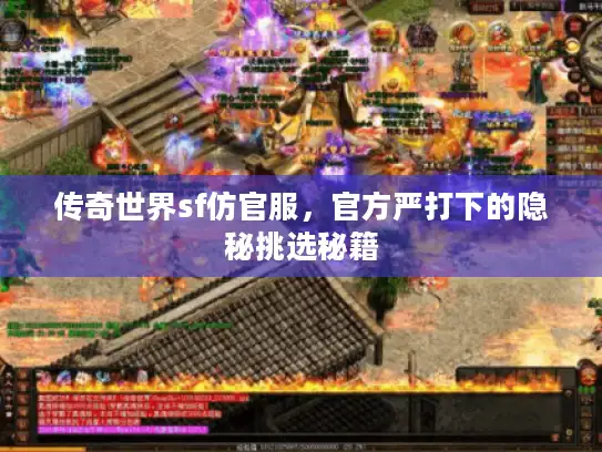 传奇世界sf仿官服，官方严打下的隐秘挑选秘籍