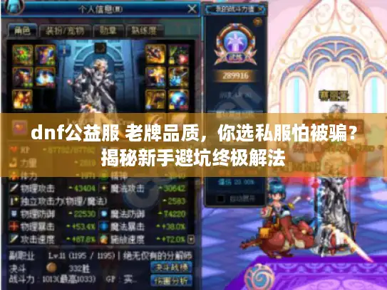 dnf公益服 老牌品质，你选私服怕被骗？揭秘新手避坑终极解法