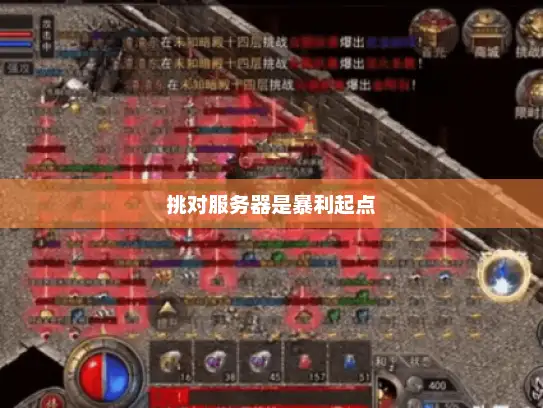 挑对服务器是暴利起点