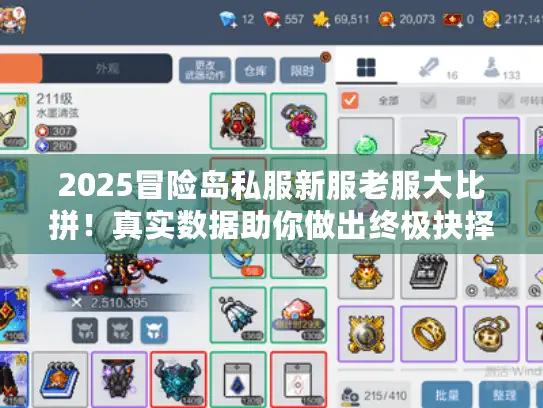 2025冒险岛私服新服老服大比拼!真实数据助你做出终极抉择 2025冒险岛私服新服老服大比拼!真实数据助你做出终极抉择