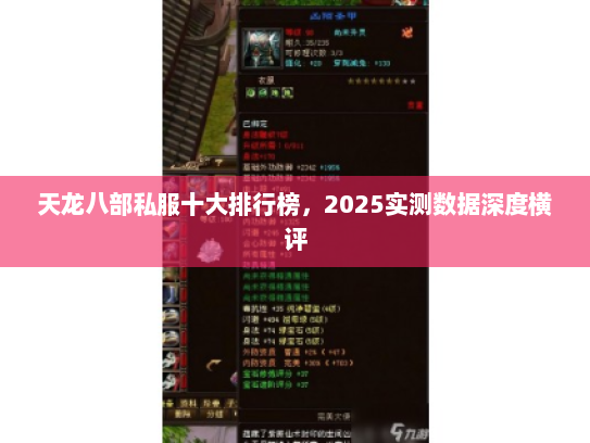 天龙八部私服十大排行榜，2025实测数据深度横评