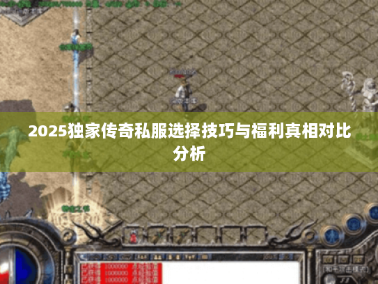 2025独家传奇私服选择技巧与福利真相对比分析