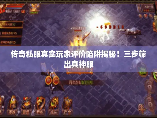 传奇私服真实玩家评价陷阱揭秘！三步筛出真神服