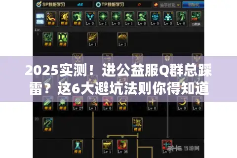 2025实测!进公益服Q群总踩雷?这6大避坑法则你得知道 2025实测!进公益服Q群总踩雷?这6大避坑法则你得知道