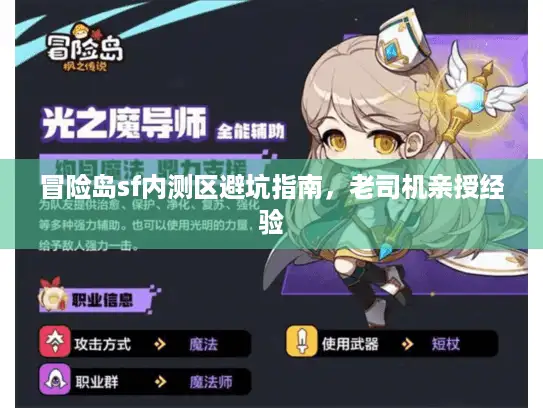 冒险岛sf内测区避坑指南，老司机亲授经验