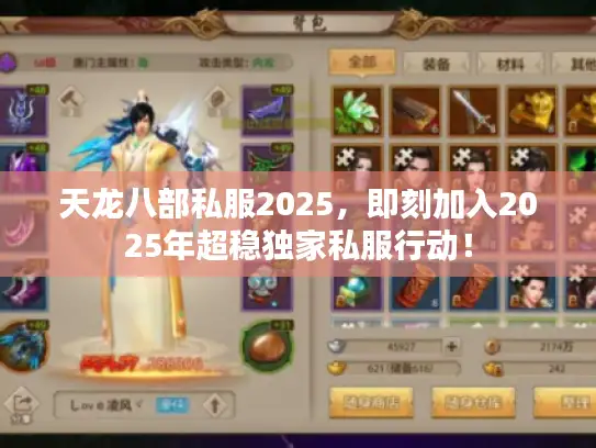 天龙八部私服2025，即刻加入2025年超稳独家私服行动！