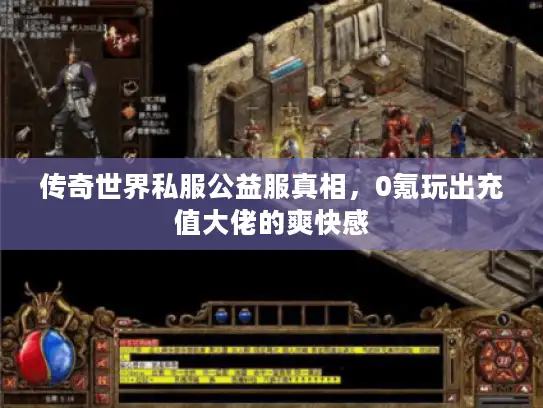 传奇世界私服公益服真相，0氪玩出充值大佬的爽快感