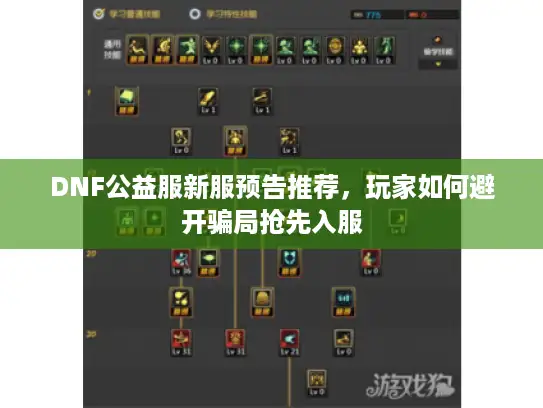 DNF公益服新服预告推荐，玩家如何避开骗局抢先入服