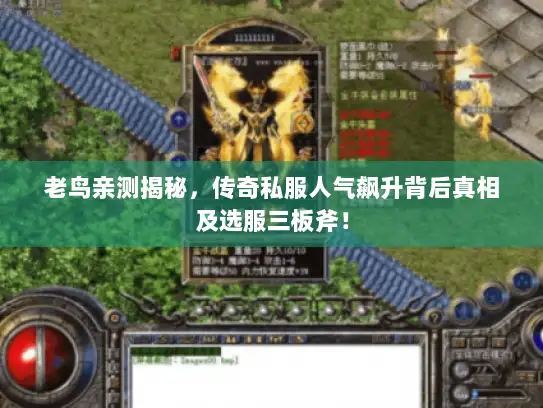 老鸟亲测揭秘,传奇私服人气飙升背后真相及选服三板斧! 老鸟亲测揭秘,传奇私服人气飙升背后真相及选服三板斧!