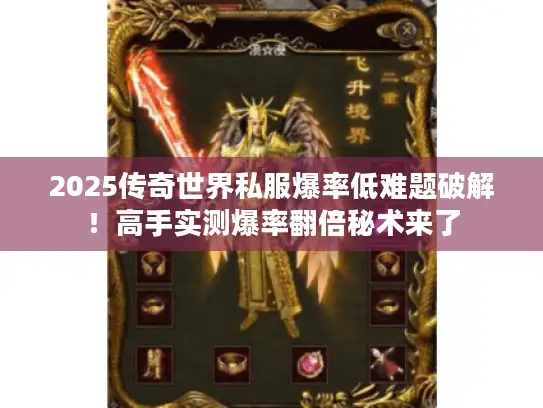 2025传奇世界私服爆率低难题破解！高手实测爆率翻倍秘术来了