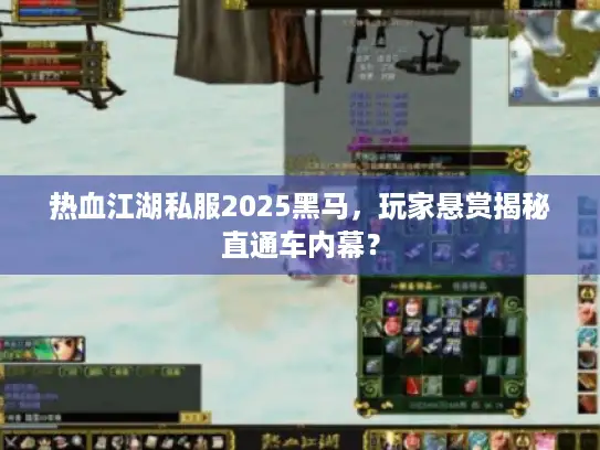 热血江湖私服2025黑马，玩家悬赏揭秘直通车内幕？