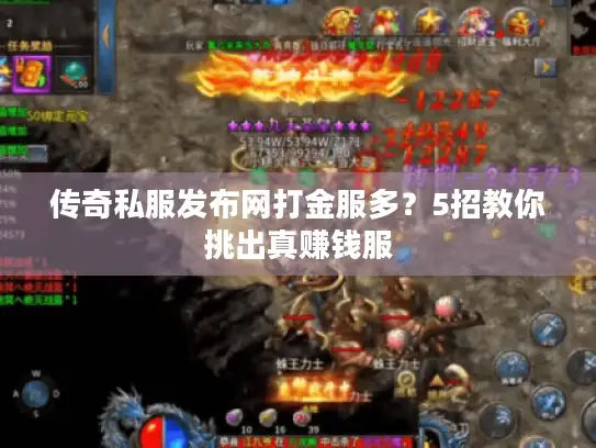 传奇私服发布网打金服多？5招教你挑出真赚钱服