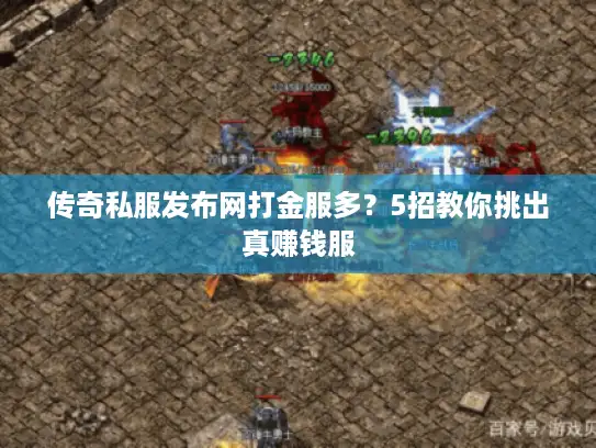传奇私服发布网打金服多？5招教你挑出真赚钱服