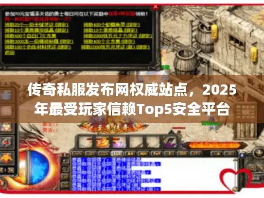 传奇私服发布网权威站点,2025年最受玩家信赖Top5安全平台 传奇私服发布网权威站点,2025年最受玩家信赖Top5安全平台